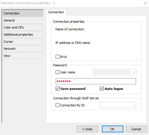 Working with groups of connections